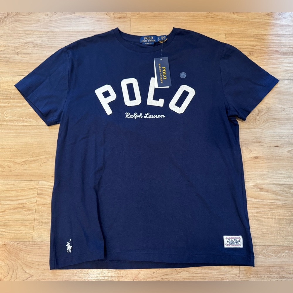 Polo Ralph Lauren Men’s Classic Fit Stitched Logo Pony T-Shirt Navy Blue S - XXL